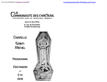 Tablet Screenshot of la-communaute-des-chretiens-strasbourg.org